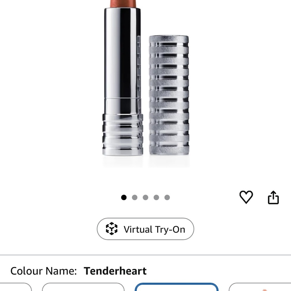Clinique dramatically different hydrating Lipstick in tenderheart  (Peachy Nude)
